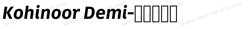 Kohinoor Demi字体转换